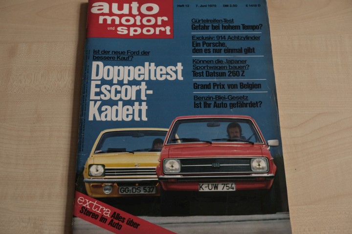Deckblatt Auto Motor und Sport (12/1975)